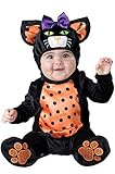 InCharacter Mini Meow Infant Costume, Medium (12-18) Black/Orange