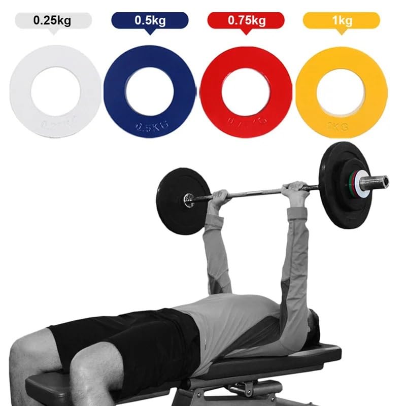 1 Unidad de Micro Discos de Pesas fraccionales for Entrenamiento de Fuerza y ​​Desarrollo Muscular, 0,25/0,5/0,75/1/1,25/1,5 kg de Peso incremental.(1 Pcs 1kg)