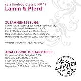 catz finefood N° 19 Lamm & Pferd Feinkost Katzenfutter nass, verfeinert mit Zucchini & Tomate, 16 x 85g Beutel