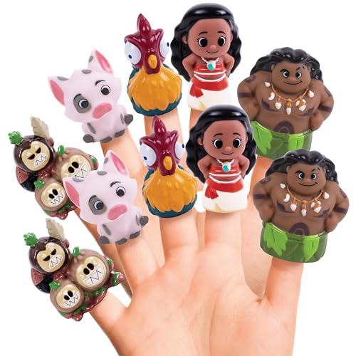 Jeu éducatif Moana : marionnettes à doigts Disney pour développer la créativité