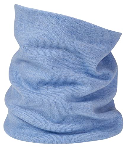 Enter the Complex® Weicher Merino Schlauchschal, Loop Schal, Damen und Herren, Halswärmer, 100% Merino Wolle, Atmungsaktiv, Hellblau