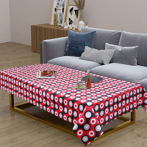 Image of Dakshya Industirs PVC Waterproof Table Cover 36x54 Inch Floral Printed Center Table Cover Washable Plastic Table Sheet Oilproof Dining Table Cover for Coffee Table Living Room Home (Modern Petal)