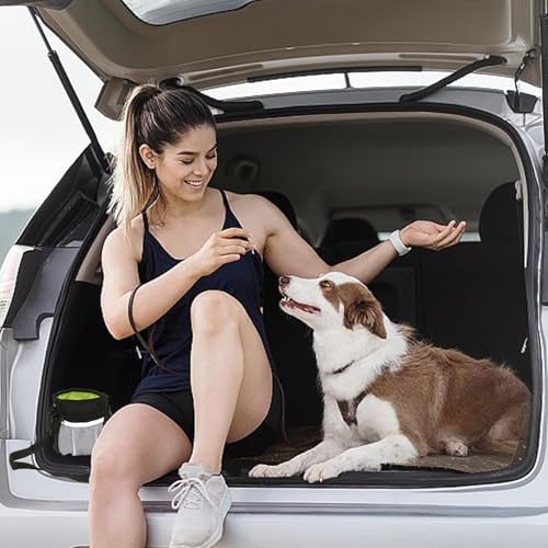 agogue Leckerlitasche für Hunde, Schwarz Leckerlibeutel für Hunde, Vielseitig Tragbar Futterbeutel Hundetraining, Verwendet Spaziergänge Training Fütterung Reisen und Wandern