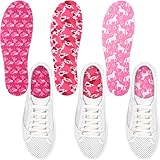 Velmitten 3 Pairs No Show Socks Sockless Shoe Liner Washable Barefoot Shoe Insoles No Slipping Inserts(Stylish Style)