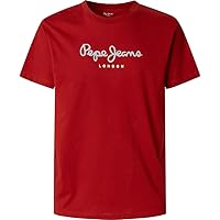 PEPE JEANS Maglietta Eggo N da Uomo, Rosso (Rugby Red)