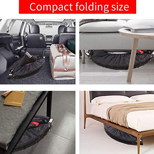 Image of Dolphy 48 inch Foldable Mini Trampoline, Exercise Trampoline for Kids or Adults, Indoor,Garden /Workout Cardio Fitness Rebounder Trampoline with Safety Pad. - Max Load 100 kg.