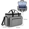 Luxja Sac de Machine à Coudre avec Chariot Détachable, Sac Machine à Coudre avec Coussin Amovible, Sacoche Machine à Coudre pour Accessoires de Coudre, Gris #4