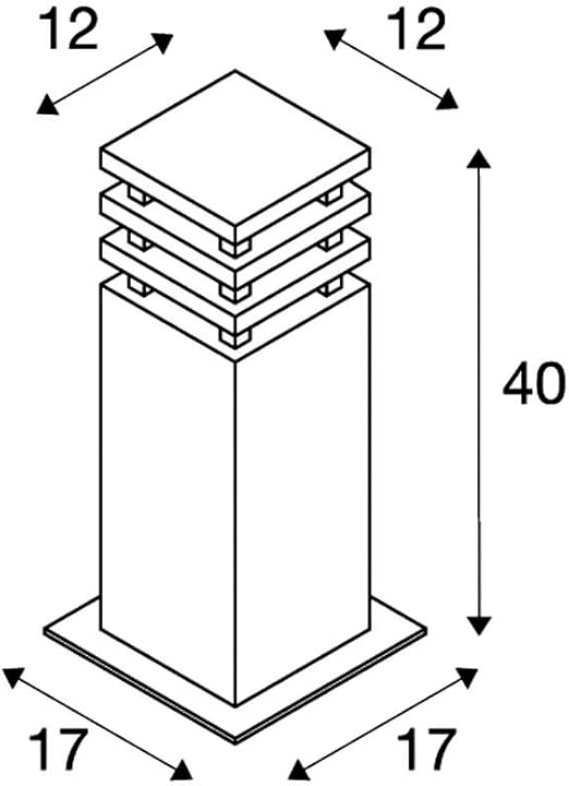 SLV SLV staand armatuur RUSTY SQUARE 40 / led buitenverlichting voor paden, wanden, ingangen, outdoor tuinarmatuur / IP55 3000K 9W 90lm roestkleur photo 3