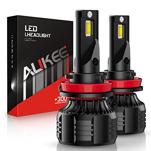 Aukee H11 LED Headlight Bulb H8 H9 90W 16000lm 6000K Cool White Kit