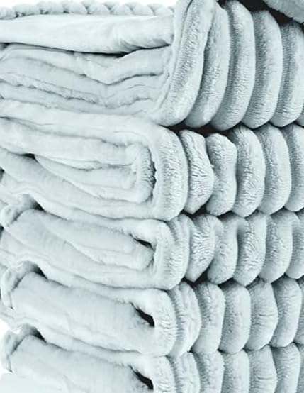 Electric Heated Blanket Full-Size 84x90 Inch - Ultra Soft Flannel with Ribbed Texture, Mint Green