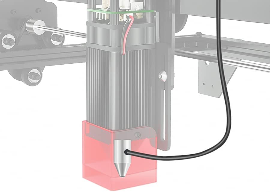 Image of Longer Air Assist kit for RAY5 5W, Large Airflow, Adjustable Airflow of 10-30L /min, for CNC Cutting and Laser Engraving, Remove Smoke and Dust Protect Laser Lens Low Noise