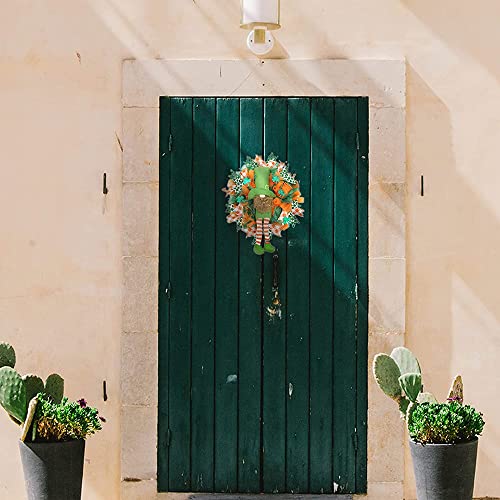 Fantastcostumes St.patrick's Day Wreath Cute Front Door Wreath Wall Decor Spring Lucky Wreaths Green #TOP7