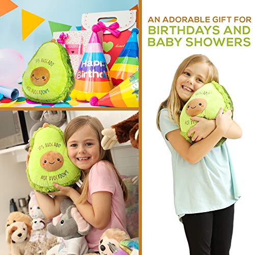 Stuffed Avocado - The Original Its Avocado not AvocaDONT Large Avocados Plush Animals Toy. Avocado Gifts Inspirational Text for Birthdays, Valentines or Christmas. Cute, Fun, Soft & Gift Wrapped - Thumbnail 6