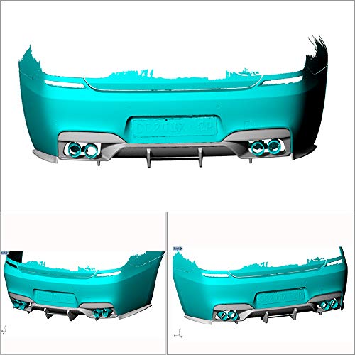 Jc Sportline Carbon Fiber Rear Diffuser Fits For Bmw F06 F12 F13 M6 2-Door 4-Door 2013-2019 Bumper Cover Lower Lip Spoiler Valance Protector Body Kits Factory Outlet #TOP1