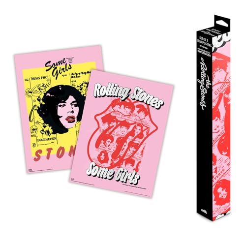 Grupo Erik - Lot 2 Mini Posters 52x38cm Rolling Stones | Deco Maison, Decoration Murale, Affiche...