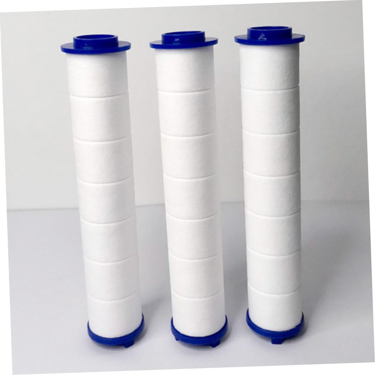 Paquete de 5 filtros de ducha de alta presión, filtros de baño reemplazables con núcleo de algodón PP para eliminar impurezas de agua dura y cartuchos de fácil limpieza para duchas refrescantes