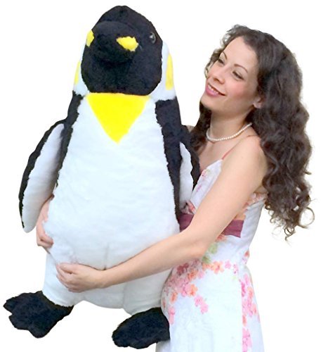 American Made Giant Stuffed Penguin 30 Inch Big Soft Stuffed Animal Made In Usa America #TOP3