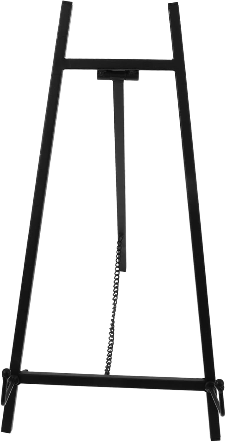 Metal Picture Easel Stand Stable Art Display Tripod for Photos Wedding Signs Paintings Lightweight Compact Design for Home Decor Exhibitions