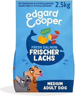 Edgard & Cooper Dog Food, Dry Food for Dogs (Salmon, 2.5 kg), Grain-Free, Natural I…