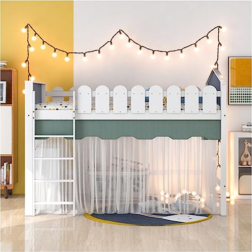 XPSSJMU Kinderbett Etagenbett Hochbett Etagenbettrahmen Massives...