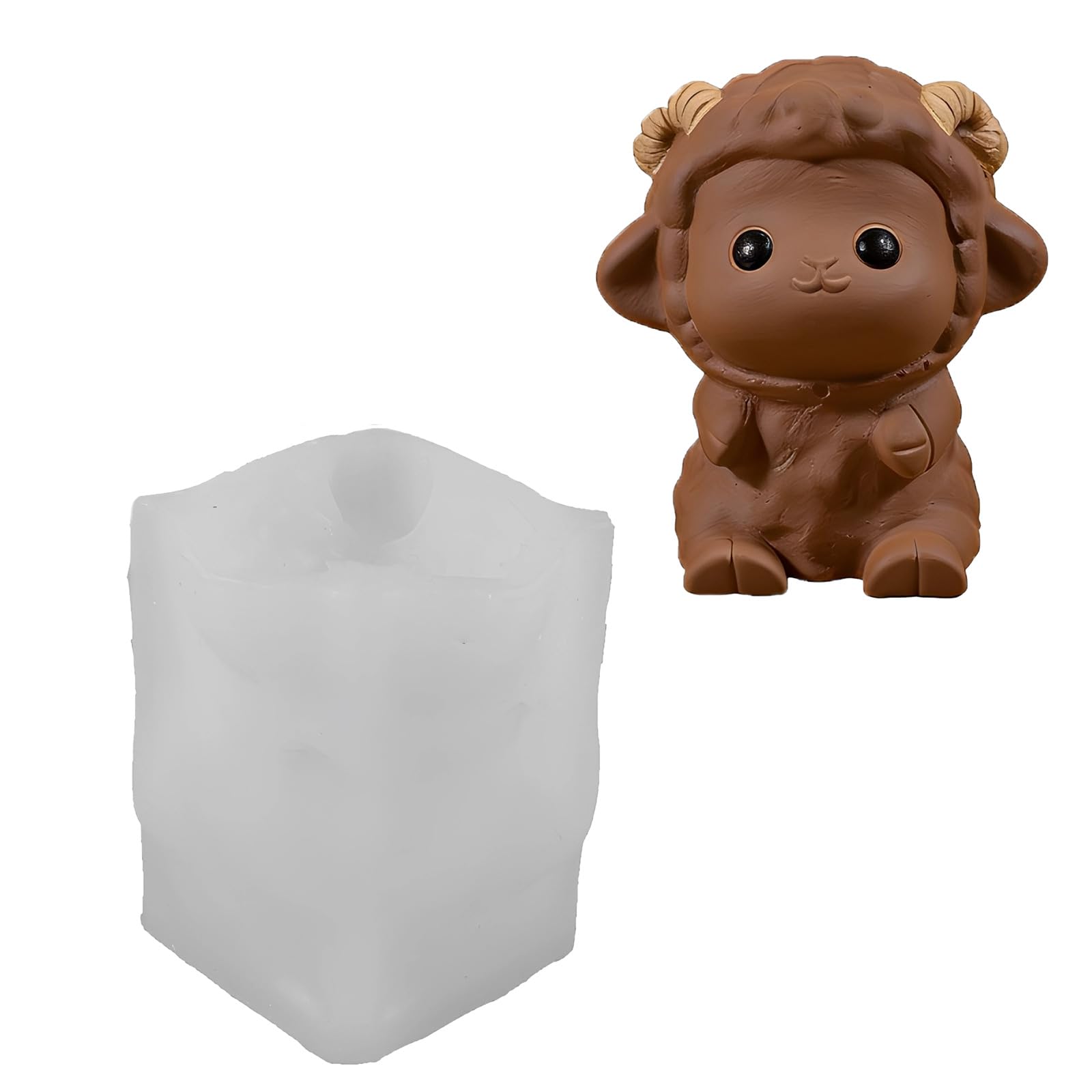 Xjdzineq Food Grade Silicone Sheep for Easy Releases and Realistic Detail in Making Gift Making Supplies