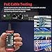 Network Ethernet Cable Tester for LAN RJ45 RJ11 CAT5 CAT5E CAT6 CAT6A CAT7, Ethernet Wire Tester Tool UTP/STP Continuity Test for Telephone Line Finder Home Repair (HT812A)