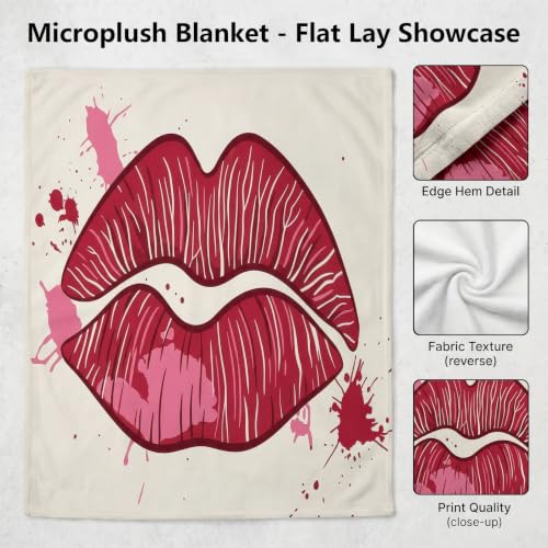 Manta polar de microfibra Graffiti Pop de 130x150 cm lavable 7
