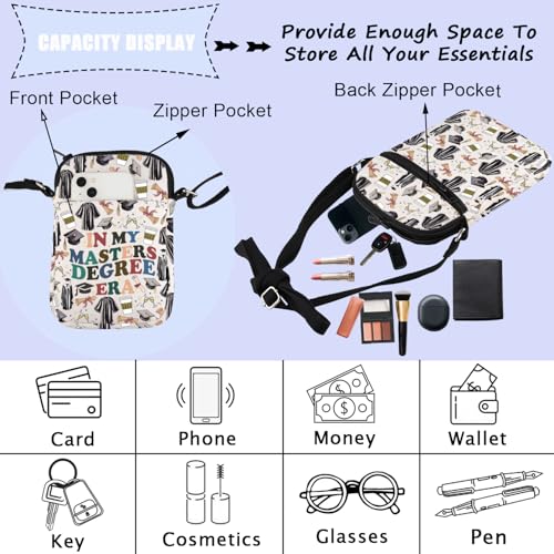 ENSIANTH In My Masters Degree Era Crossbody Bag Masters Degree Gift Masters Grad Gift Graduate Gift Postgraduate Gift3
