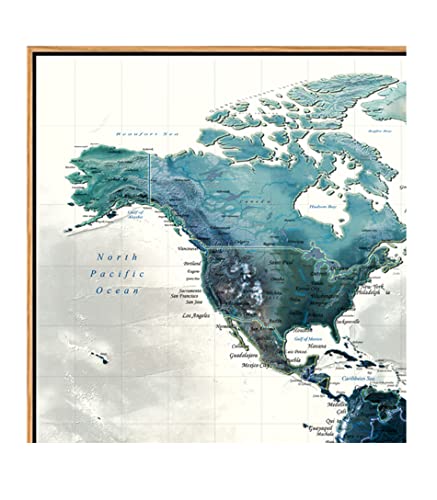 Lky Art Framed Wall Art Large World Map Canvas Prints Wall Art For Living Room Of The World Wall Decor Poster Framed Stretched Canvas Wall Art For Office Decor Size : 20X40Inch Ready To Hang #TOP7