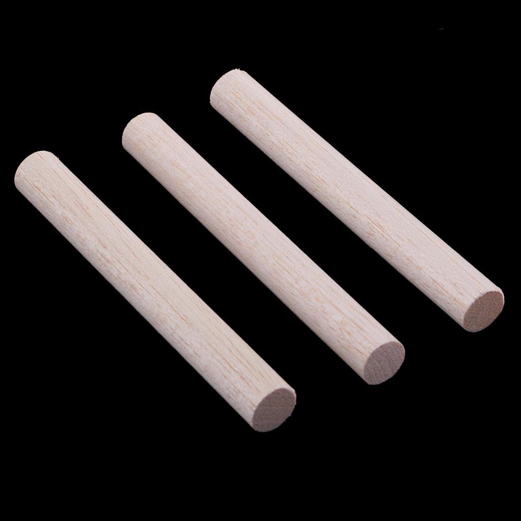 1 Bastoncino Balsa Legno Modellismo Tondo Levigato Artigianato Fai Da Te Versatile Unfinished Material Adatto per Modellismo Lavori di, 5pcs 130mm
