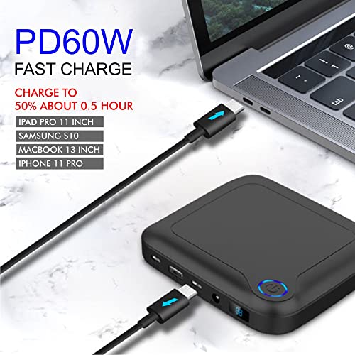 Image of Coolnut 24000 mAh Fast Charging Power Bank with 60W with LED Display for iPhone, Samsung, One Plus and All Smartphones.