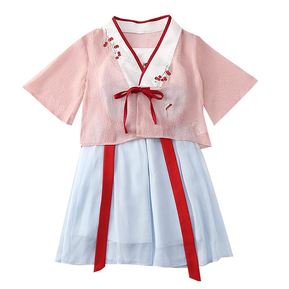 ARAUS Baby Girls Ancient Chinese Traditional Hanfu Dress Tang Suit Fancy Dress Party Dress Cosplay Costume 1-7 Years