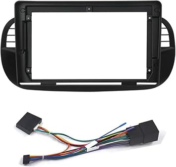Car Radio Fascia Audio Stereo Dash Panel Frame Kit Center Console Holder Bezel Faceplate for Fiat 500 2007-2015 Car Accessories