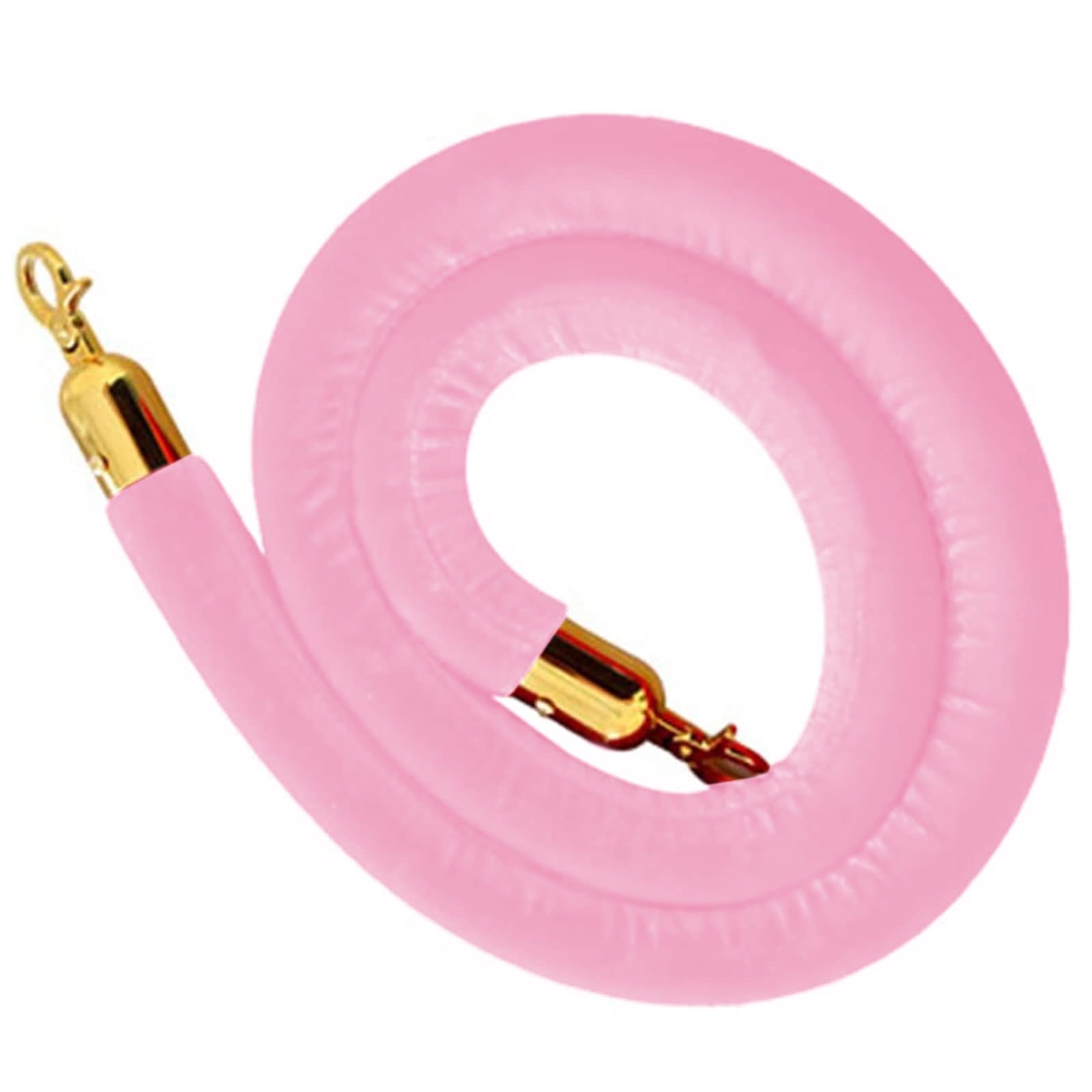 Guardrail rope， Industrial VIP Stanchion Queue Barriers Rope, Restaurants Hotels Crowd Control, for Movie Theaters Grand Openings/(Pink,Length 0.6M/2Ft/24In)
