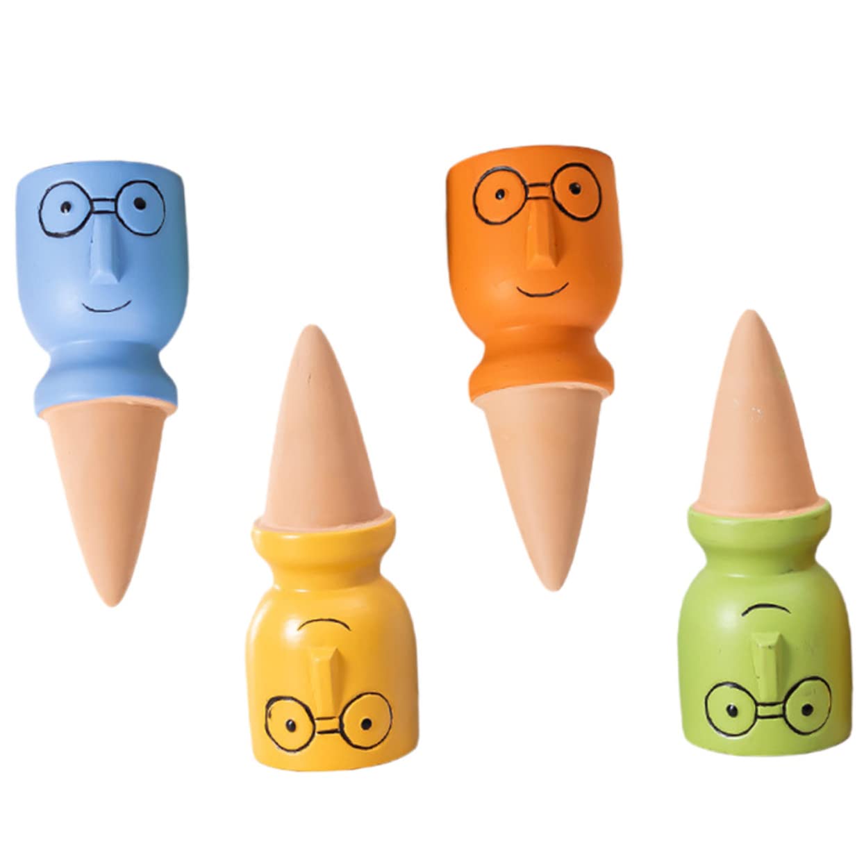 Abaodam 4pcs Automatic Watering Device Continuous Spikes Stakes Outdoor Sprinklers Adjustable Watering Sprayer Plant Growing Soaker Self Watering Bulb Potted Irrigation for Red Loam