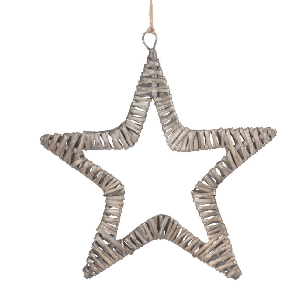 Red Hamper H148 Wicker Flat Antique Wash Star