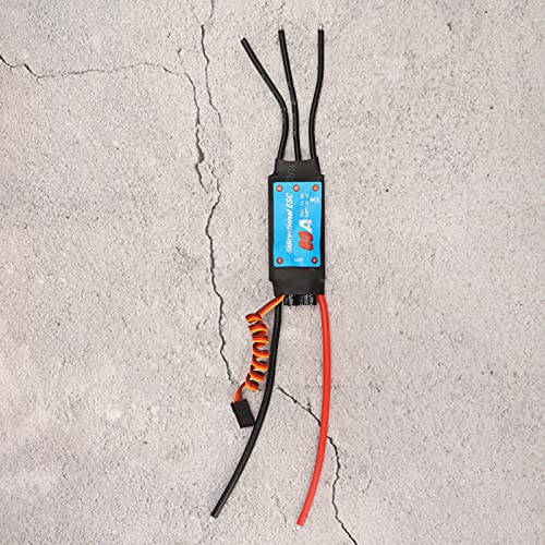 RC Brushless ESC Elektronischer Geschwindigkeitsregler Zweiwege-Steuerung für RC-Car, Schiffe, Unterwasserpropeller Zubehör(60A)