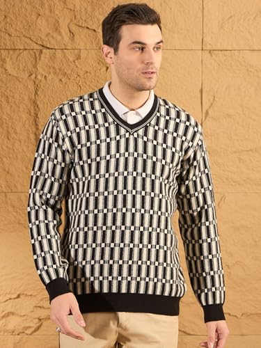 Image of Pivl Men's Winter Checkered and Trendy Sweater