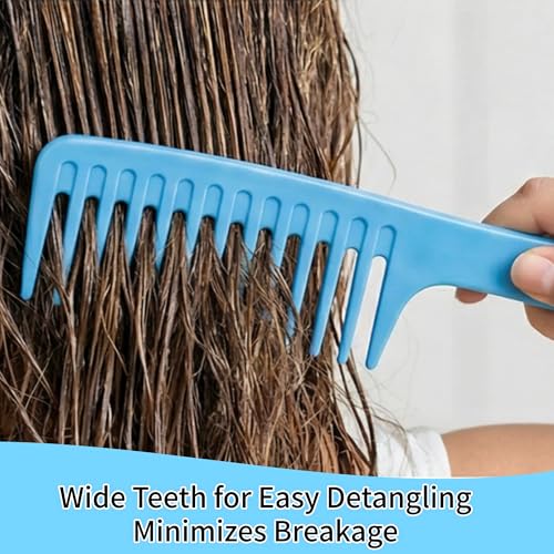 Pack de 5 Peines de Dientes Anchos para Cabello Rizado miniatura 6