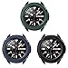Fit for Samsung Galaxy Watch 3 Case, Silicone Protective Case Bumper Sleeve Shell Frame Protector Cover for Samsung Galaxy Watch 3 41mm, Galaxy Watch 3 45mm (3pcs, Watch 3 41mm)