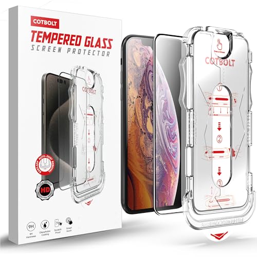 Image of Tempered Glass for iPhone X /XS /iPhone 11 Pro Screen Protector [Military Grade Shatterproof & Longest Durable] Screen Protector iPhone X /XS /iPhone 11 Pro Tempered Glass Full Coverage
