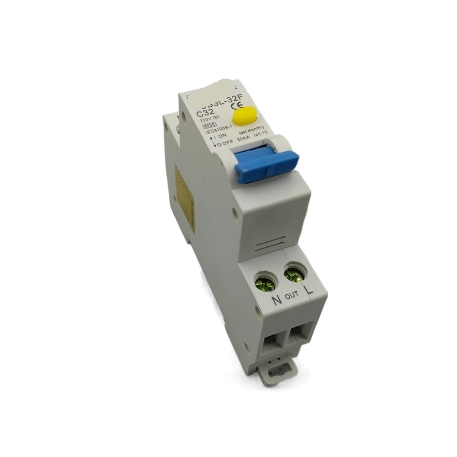 Disjoncteur à courant résiduel TOB3L-32F 32A 1P+N 18mm