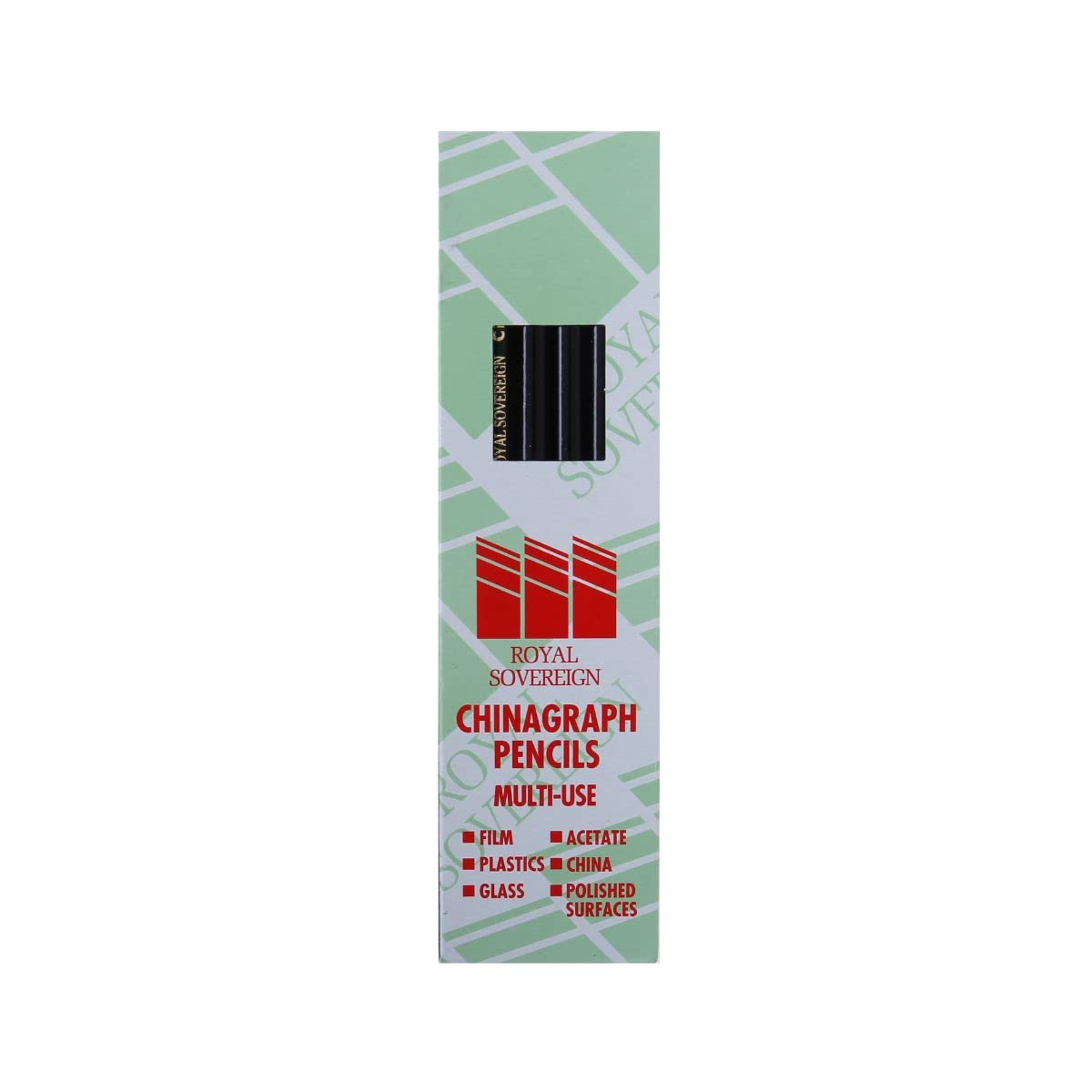 Chinagraph Pencil Pack of 12 - Color: Black