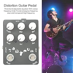 Pédale de guitare de distorsion, corps en alliage d’aluminium CP-15 Pédale d’effet de guitare de distorsion pour musique… - Les Beatles, Paul McCartney, John Lennon, RIngo Starr, George Harrison Pédale de guitare de distorsion, corps en alliage d'aluminium CP-15 Pédale d'effet de guitare de distorsion pour musique… – Image 3