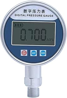 High Accuracy LCD Manometer, Pressure Gauge 0-100Mpa Digital Air Pressure Gauge 100mm Dial (Color : G1-4, Size : -0.1MPa-1.6MPa)