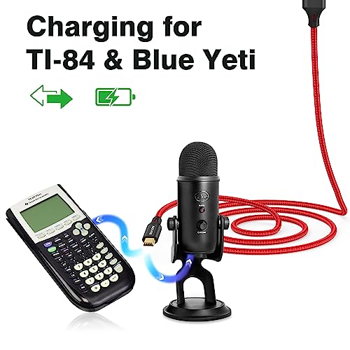 Image of AGVEE 2 Pack 6.6ft Mini USB Cable, Durable USB-A to Mini-B Data and Charger