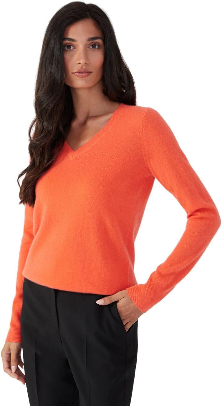 100% Pure Cashmere V-Neck Women's Sweater - Image 3