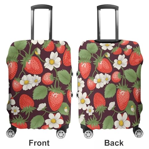 Carry on Luggage Cover Strawberry Suitcase Covers for Luggages Tsa Approved Travel Luggage Sleeve Protector Elastic Suitcase Protector Anti-Scratch Washable Fits 19-30 Inch Case -L3