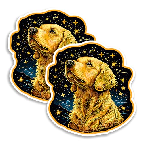 Imán Decorativo Golden Retriever Pack de 2 miniatura 1