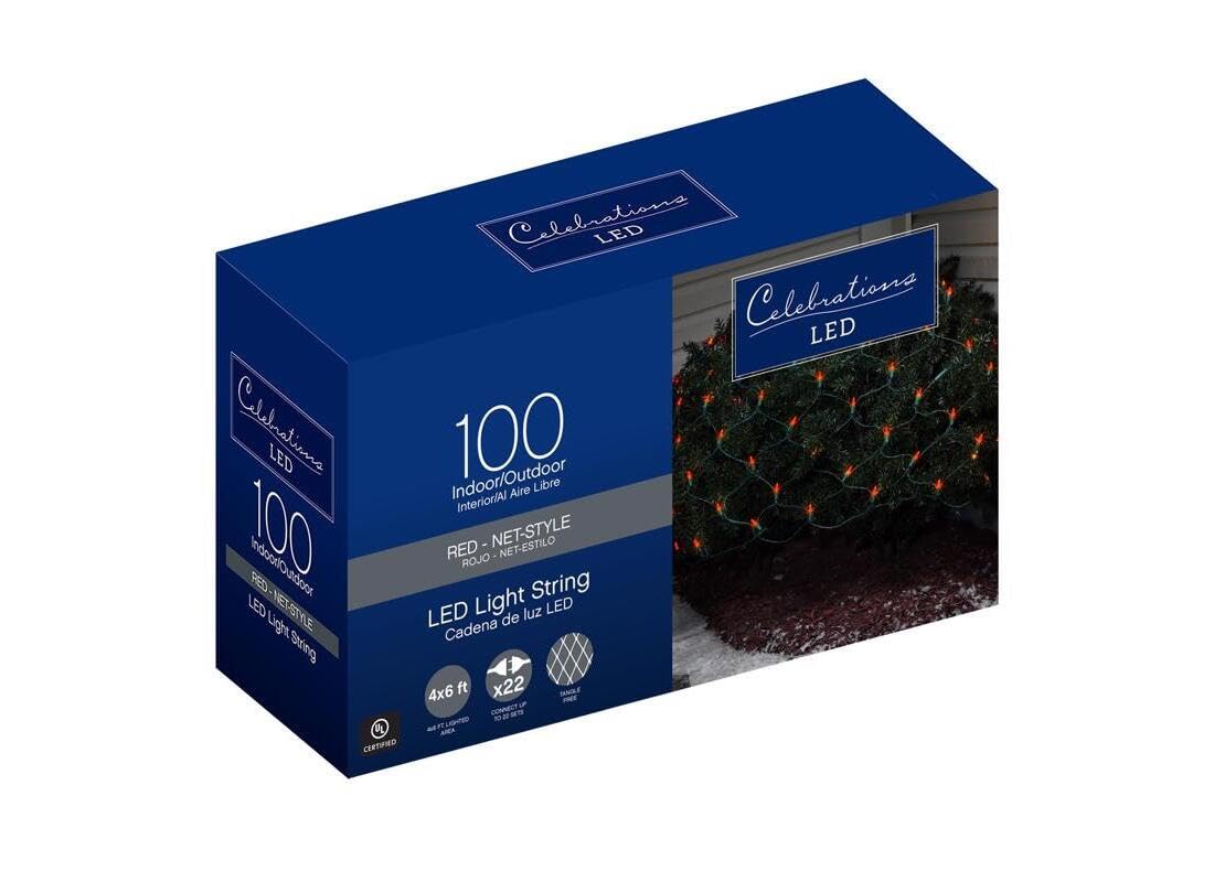 Amazon.com: Celebrations 40802-71 Led Net Light Set, 4' L X 6' W